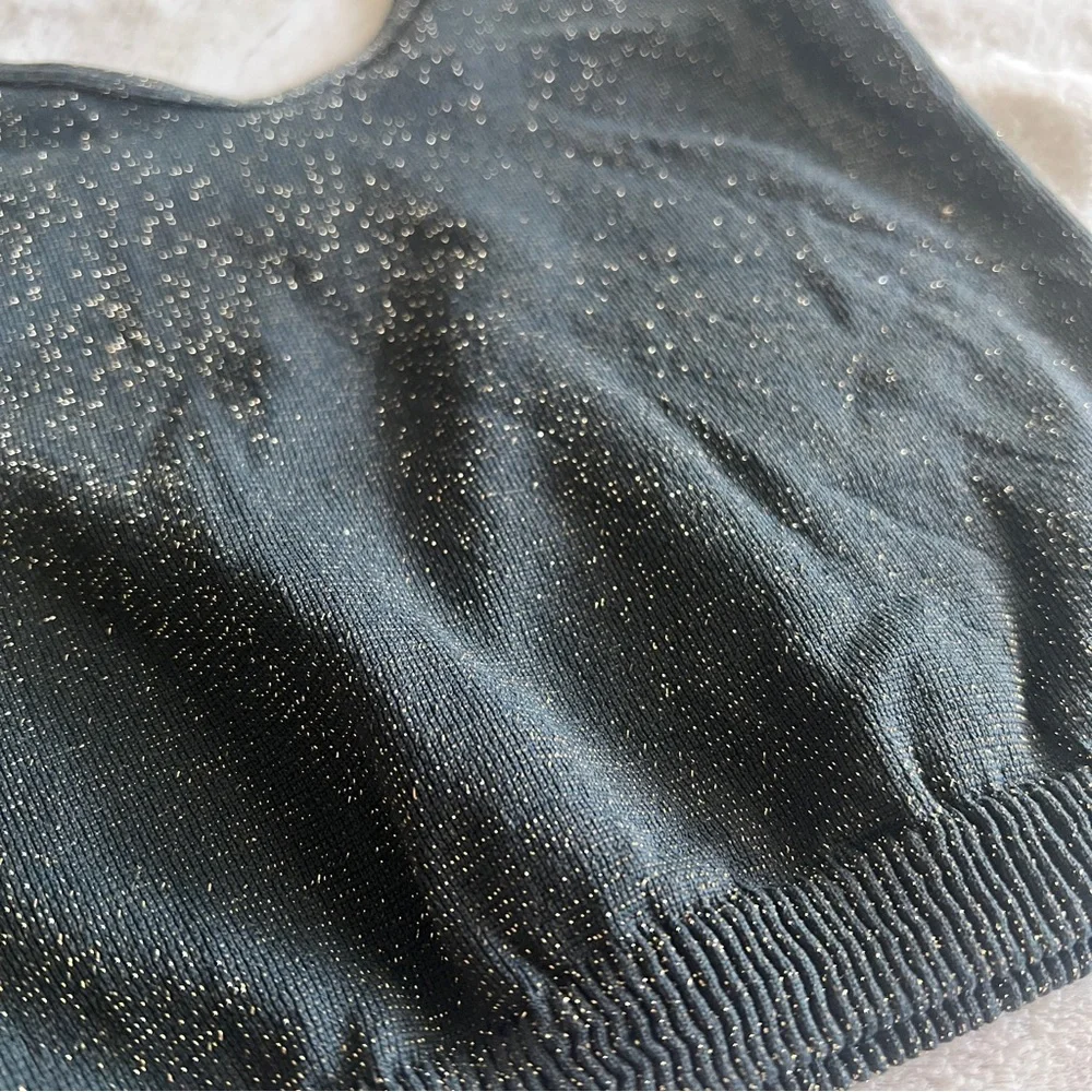 FREE PEOPLE Crop Top Seamless Sparkle Brami - Picture 5 of 6